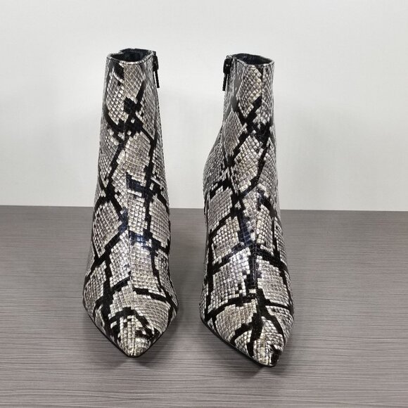 Jeffrey Campbell Raven Bootie, Python Print Leather, Womens Size 6 M - Picture 2 of 12